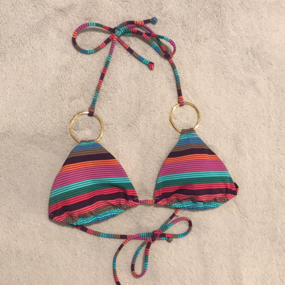 🌻Victoria’s secret triangle striped bikini top